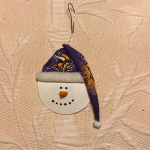 Vikings snowman ornament